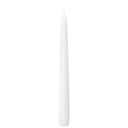 Set 30 white conical candles